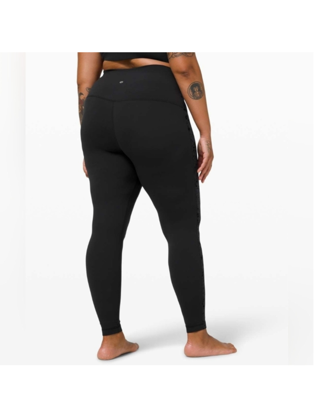 Lululemon Align Super High-Rise Pant 28" *Crushed Velvet Black size 4 in EUC